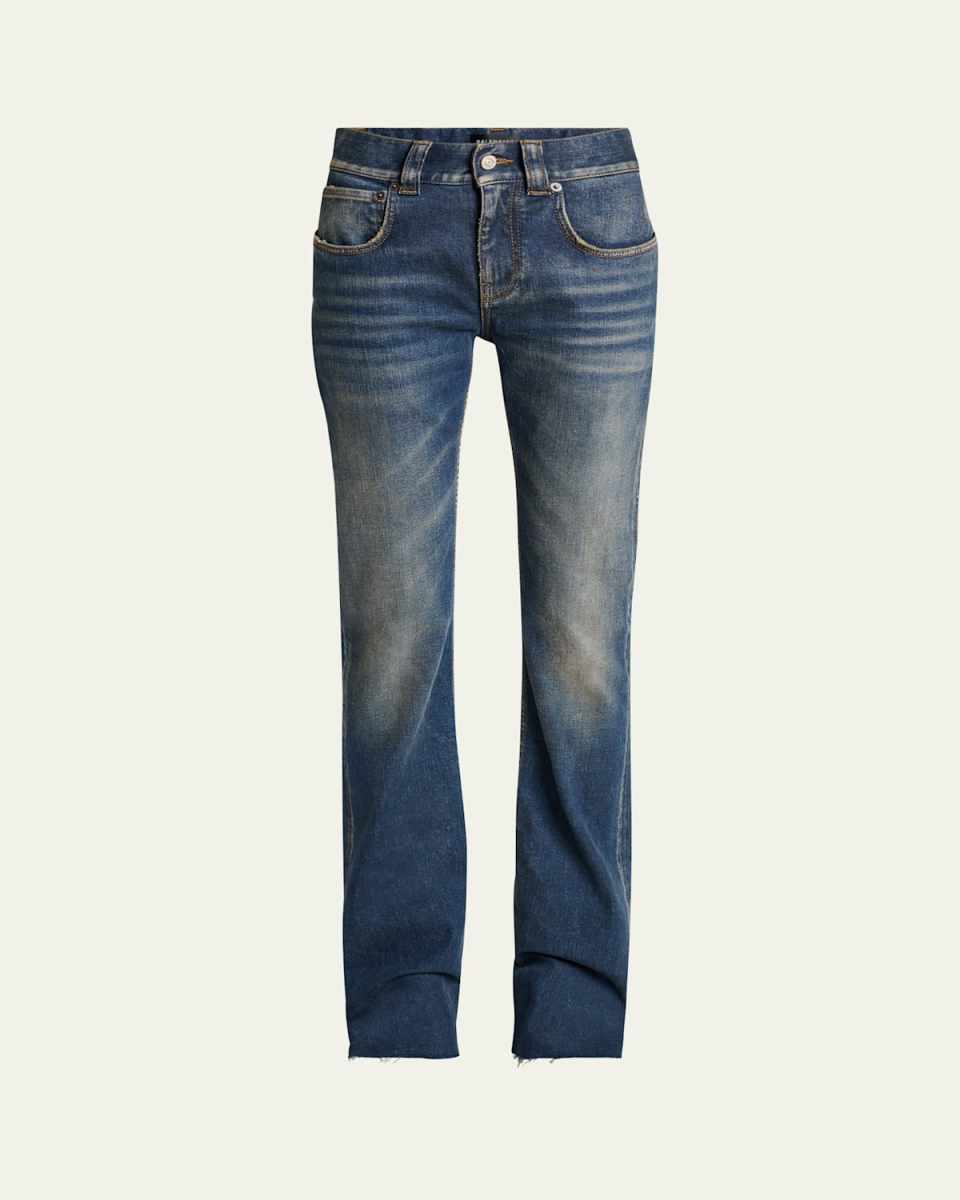 High-Rise Slim Bootcut Jeans